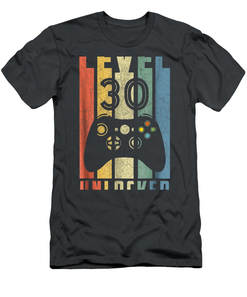 0 Unlocked 30th Video Gamer Birthday Men Jace Avalon T-Shirt