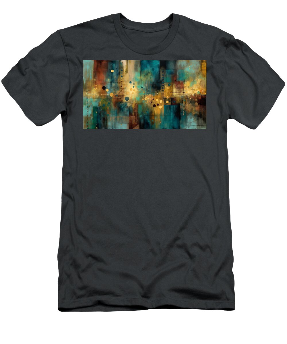 019 Geometric Symphony in Warm and Cool Tones Nikolay Panov T-Shirt