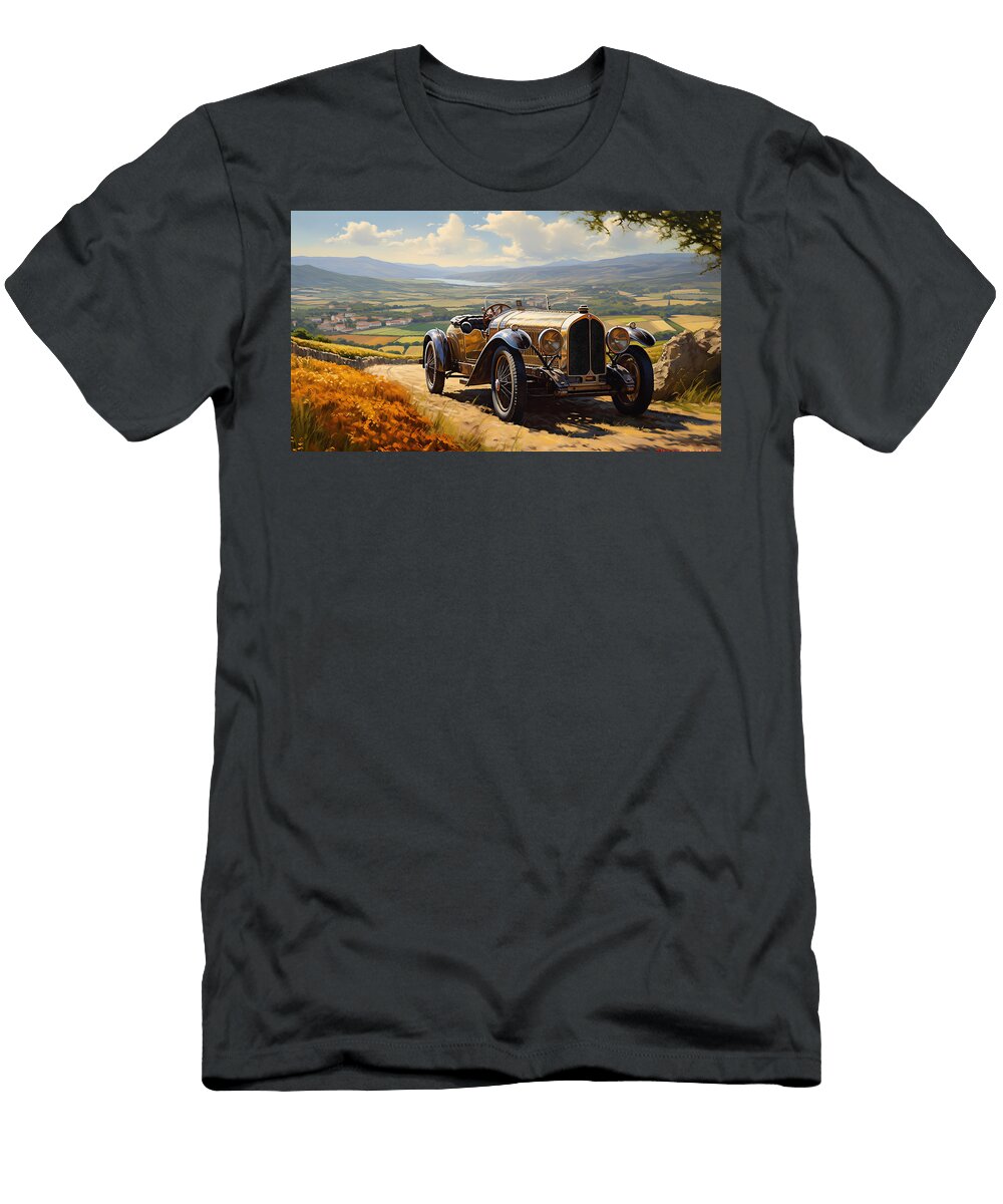 1 1927 Bugatti Type 40 Grand Sport Roadster Stun By Asar Studios Celestial Images T-Shirt