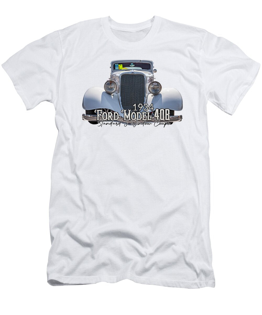 1 1934 Ford Model 40b Standard 5 Window Coupe Gestalt Imagery T-Shirt
