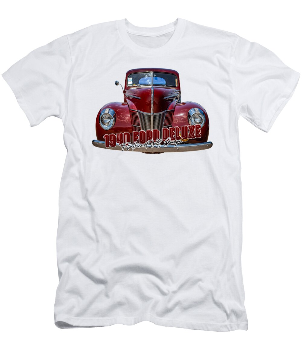 1 1940 Ford Deluxe Flathead V8 Coupe Gestalt Imagery T-Shirt