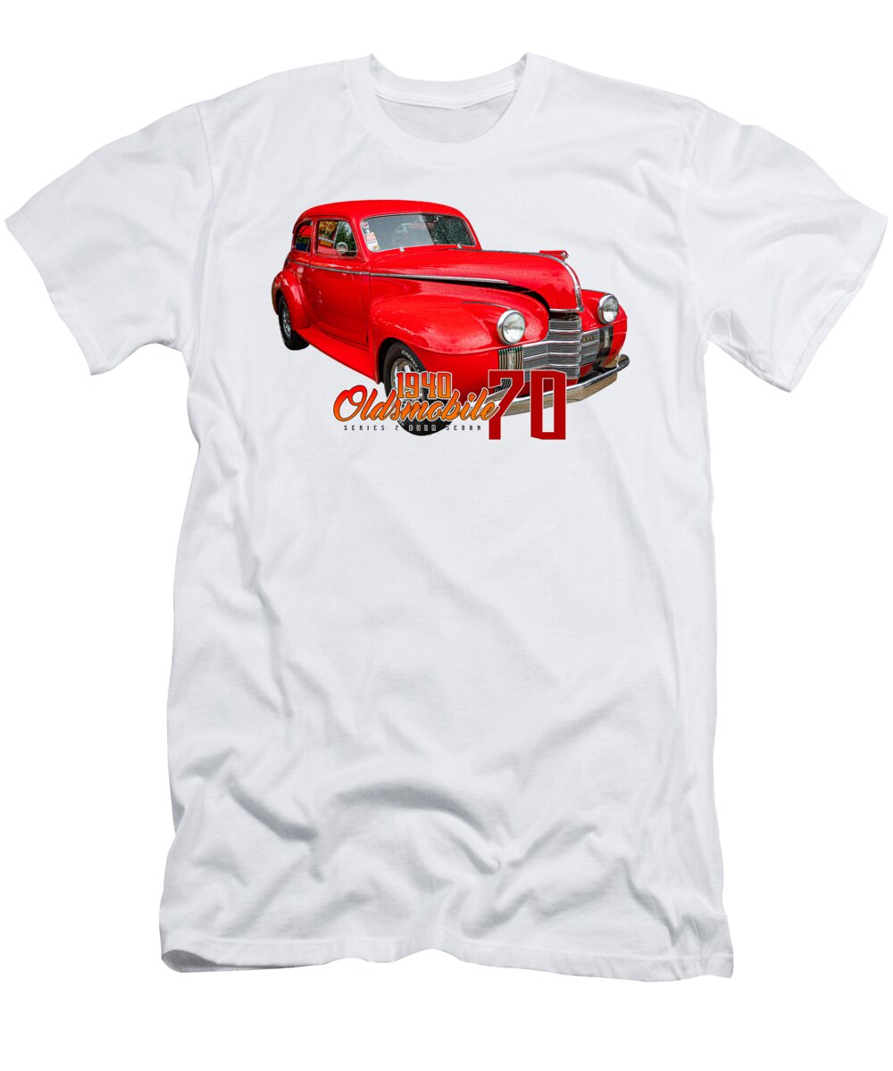 1 1940 Oldsmobile 70 Series 2 Door Sedan Gestalt Imagery T-Shirt