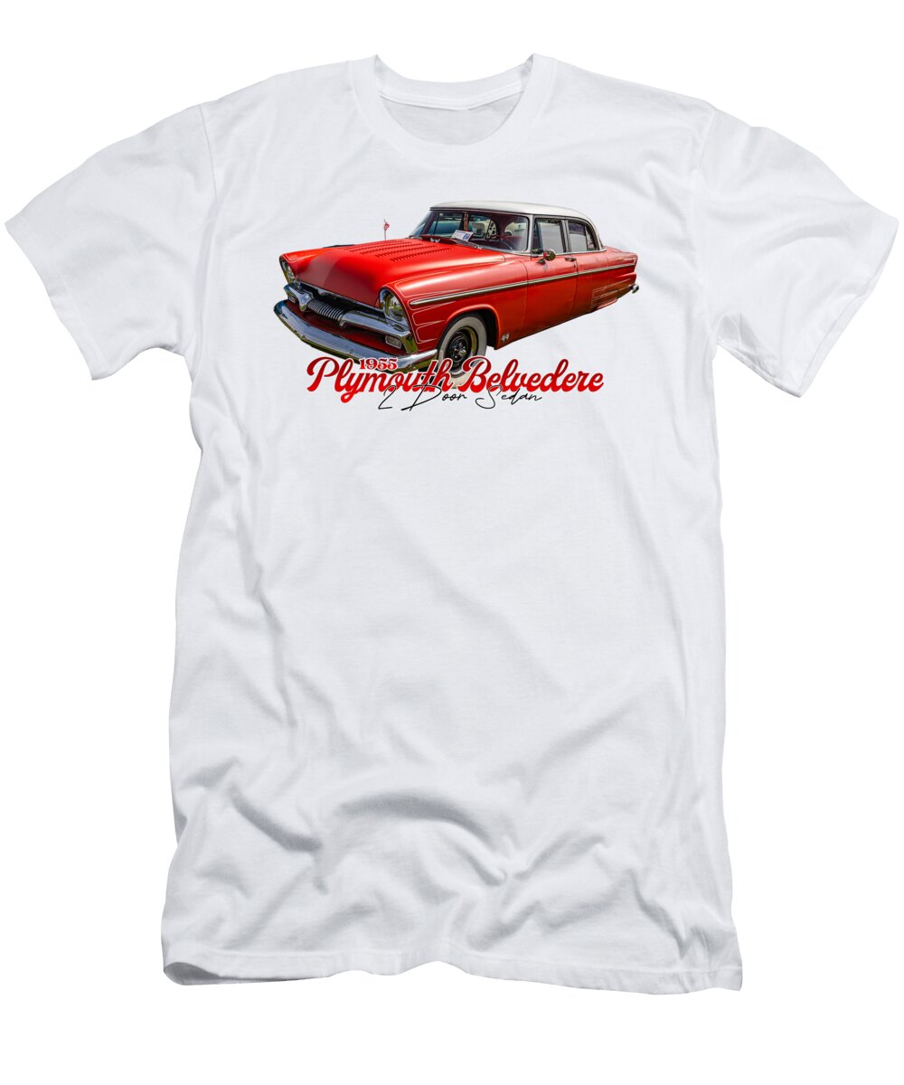 1 1955 Plymouth Belvedere 2 Door Sedan Gestalt Imagery T-Shirt