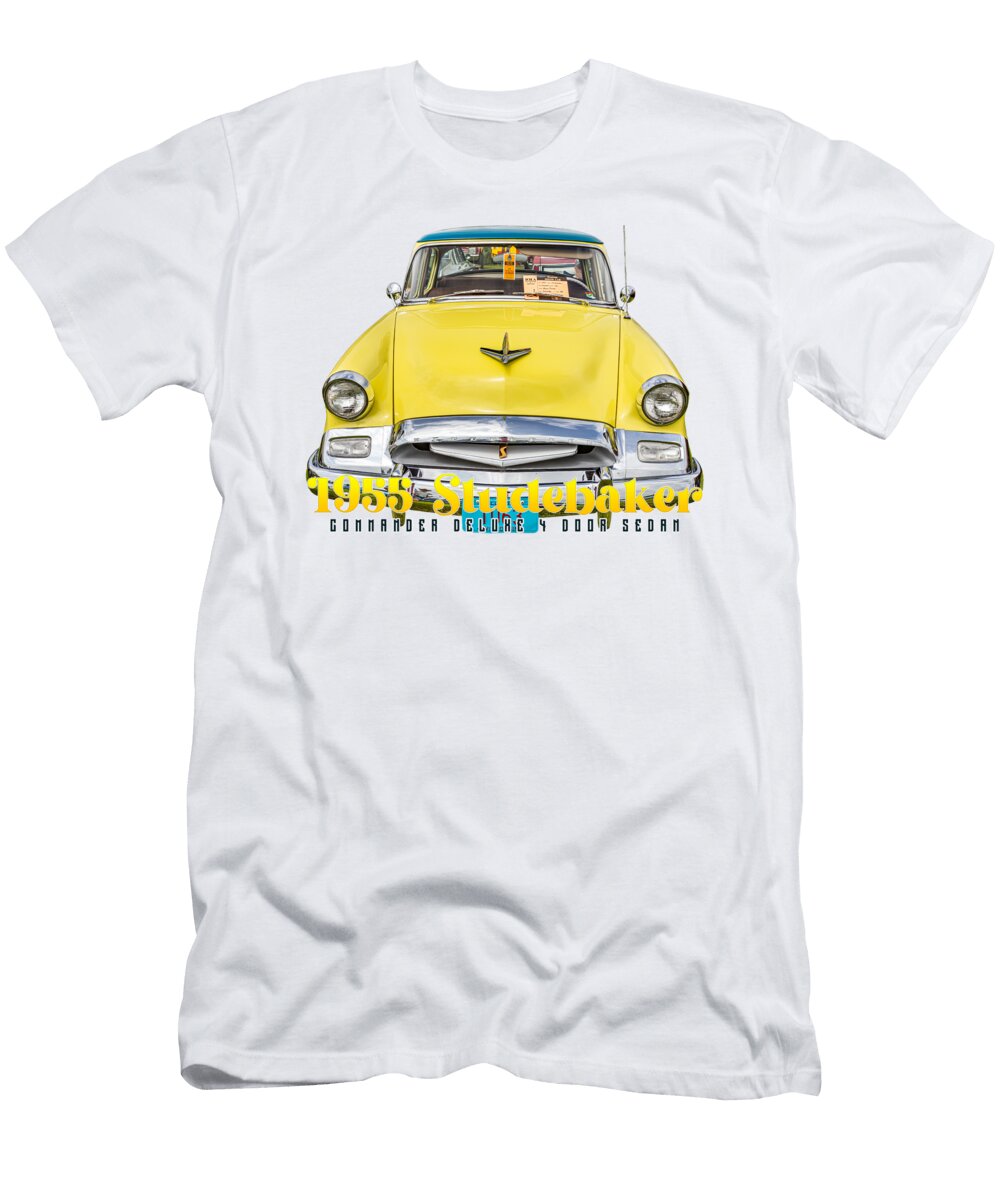 1 1955 Studebaker Commander Deluxe 4 Door Sedan Gestalt Imagery T-Shirt