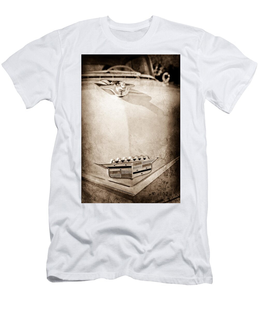 1 1956 Cadillac Sedan Deville Hood Ornament Emblem Jill Reger T-Shirt