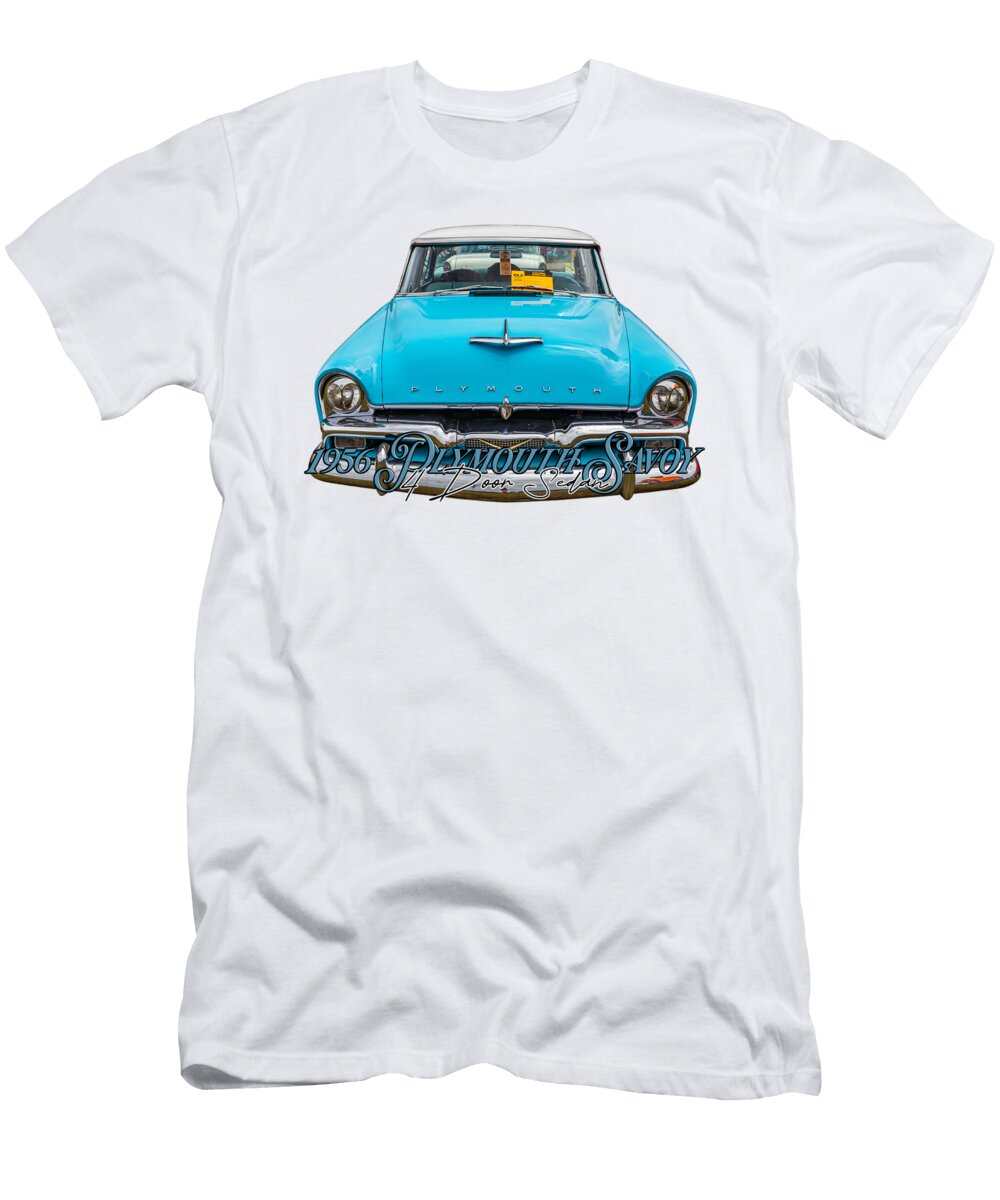 1 1956 Plymouth Savoy 4 Door Sedan Gestalt Imagery T-Shirt