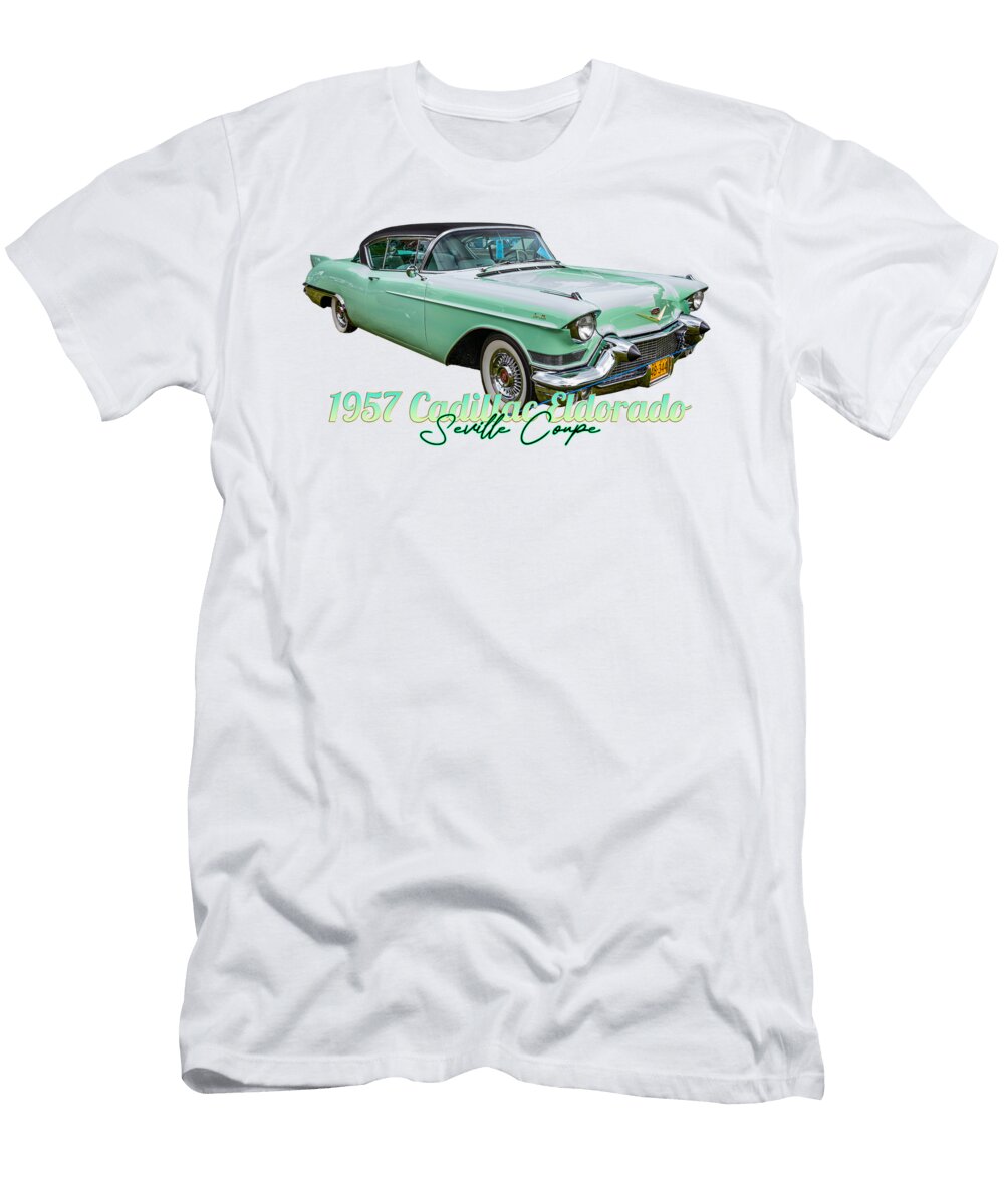 1 1957 Cadillac Eldorado Seville Coupe Gestalt Imagery T-Shirt