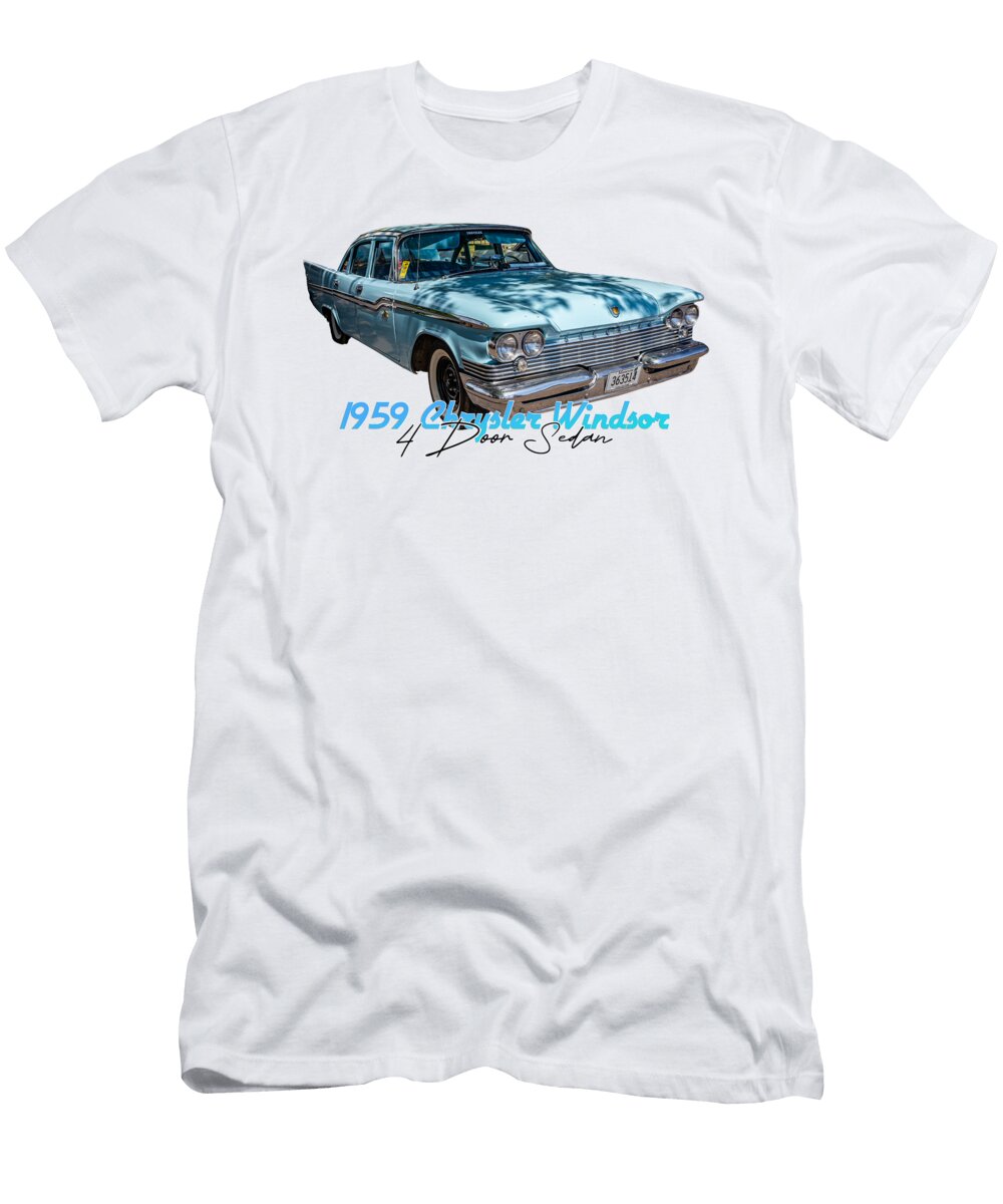 1 1959 Chrysler Windsor 4 Door Sedan Gestalt Imagery T-Shirt