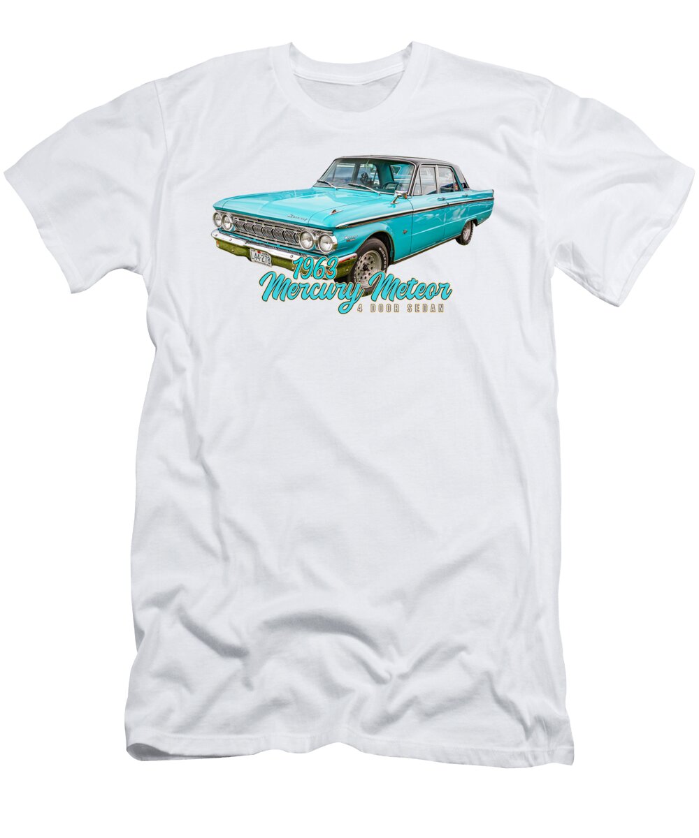 1 1963 Mercury Meteor 4 Door Sedan Gestalt Imagery T-Shirt