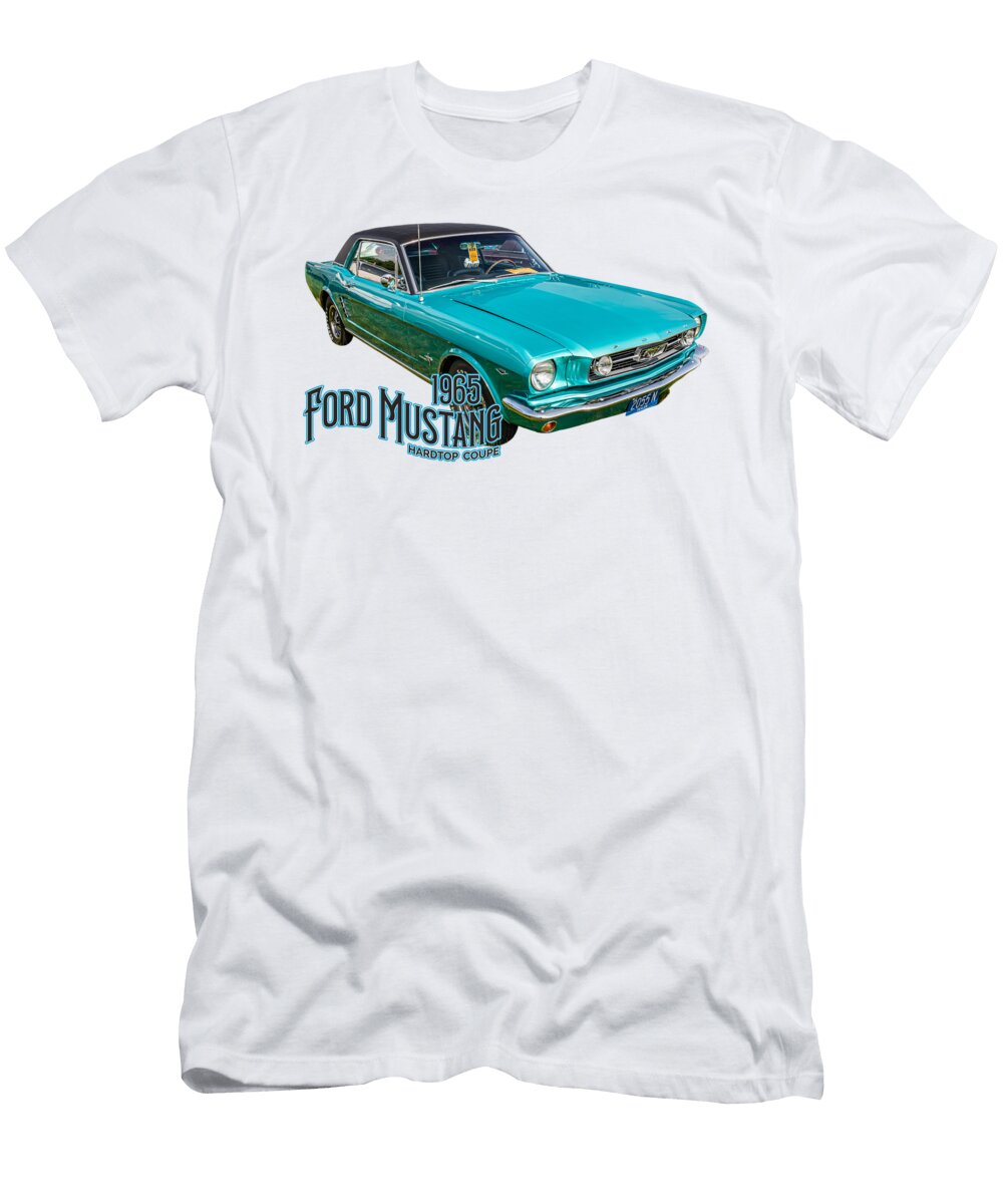 1 1965 Ford Mustang Hardtop Coupe Gestalt Imagery T-Shirt