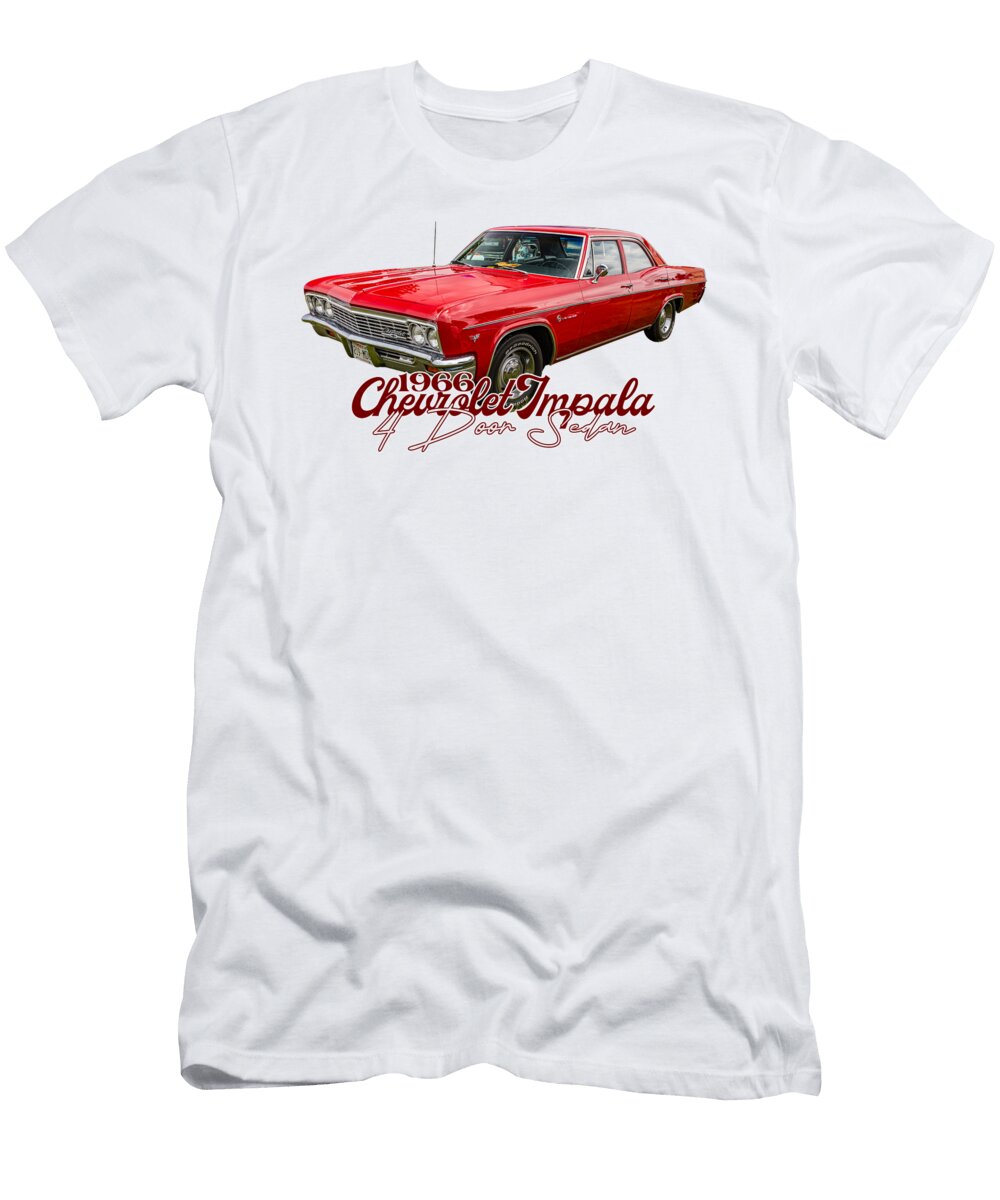1 1966 Chevrolet Impala 4 Door Sedan Gestalt Imagery T-Shirt