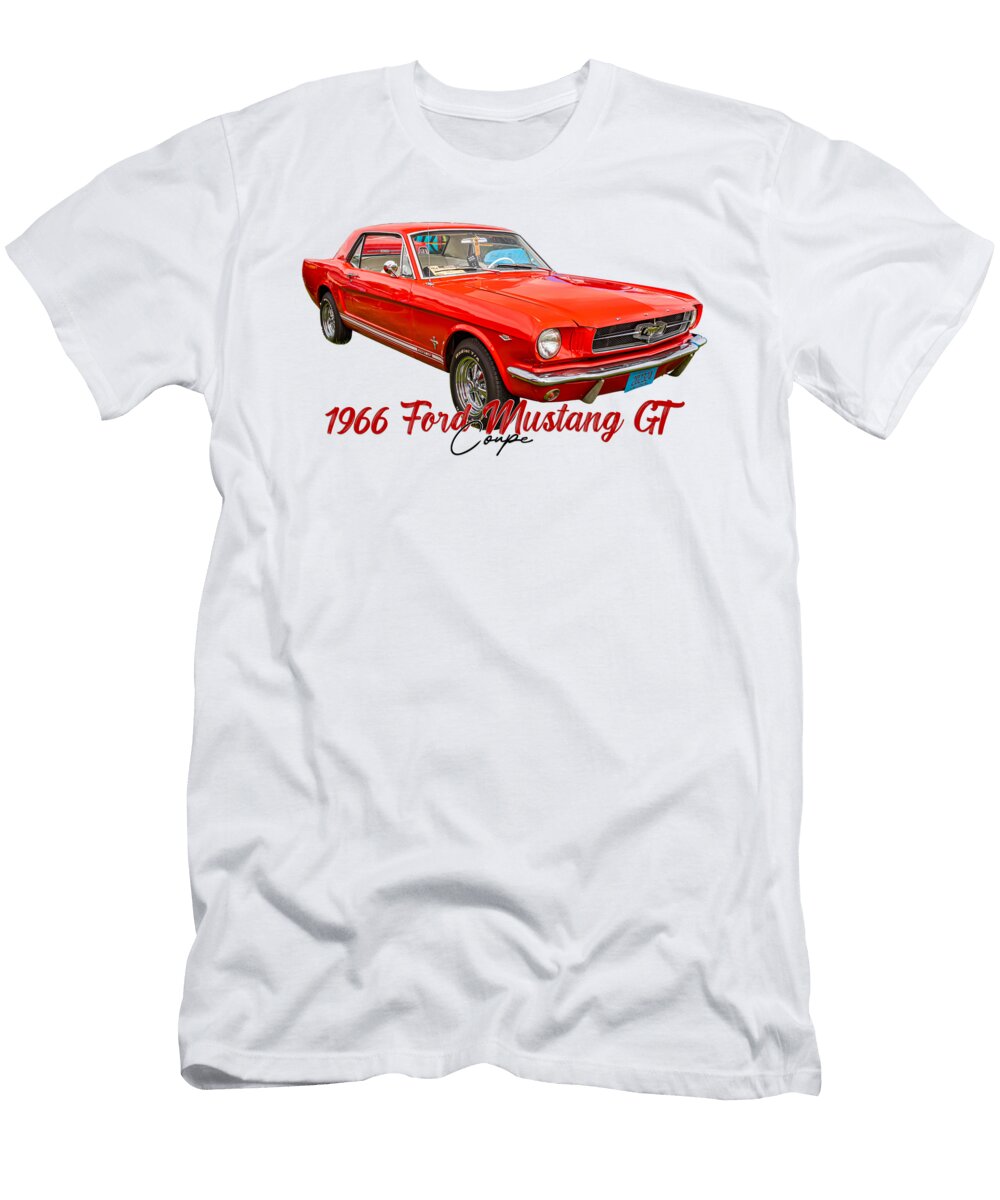 1 1966 Ford Mustang Gt Coupe Gestalt Imagery T-Shirt