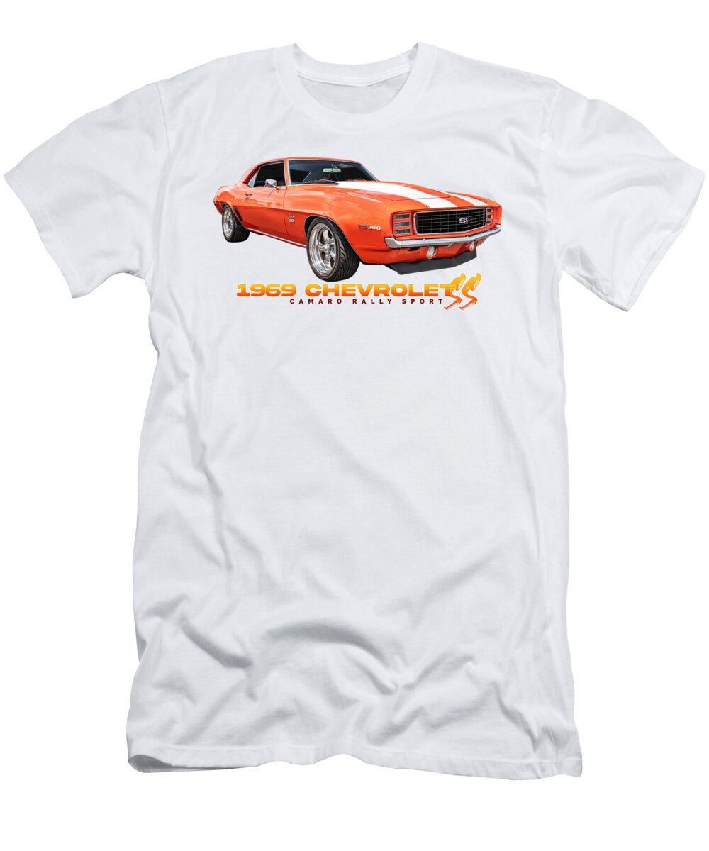 1 1969 Chevrolet Camaro Rally Sport Ss Gestalt Imagery T-Shirt