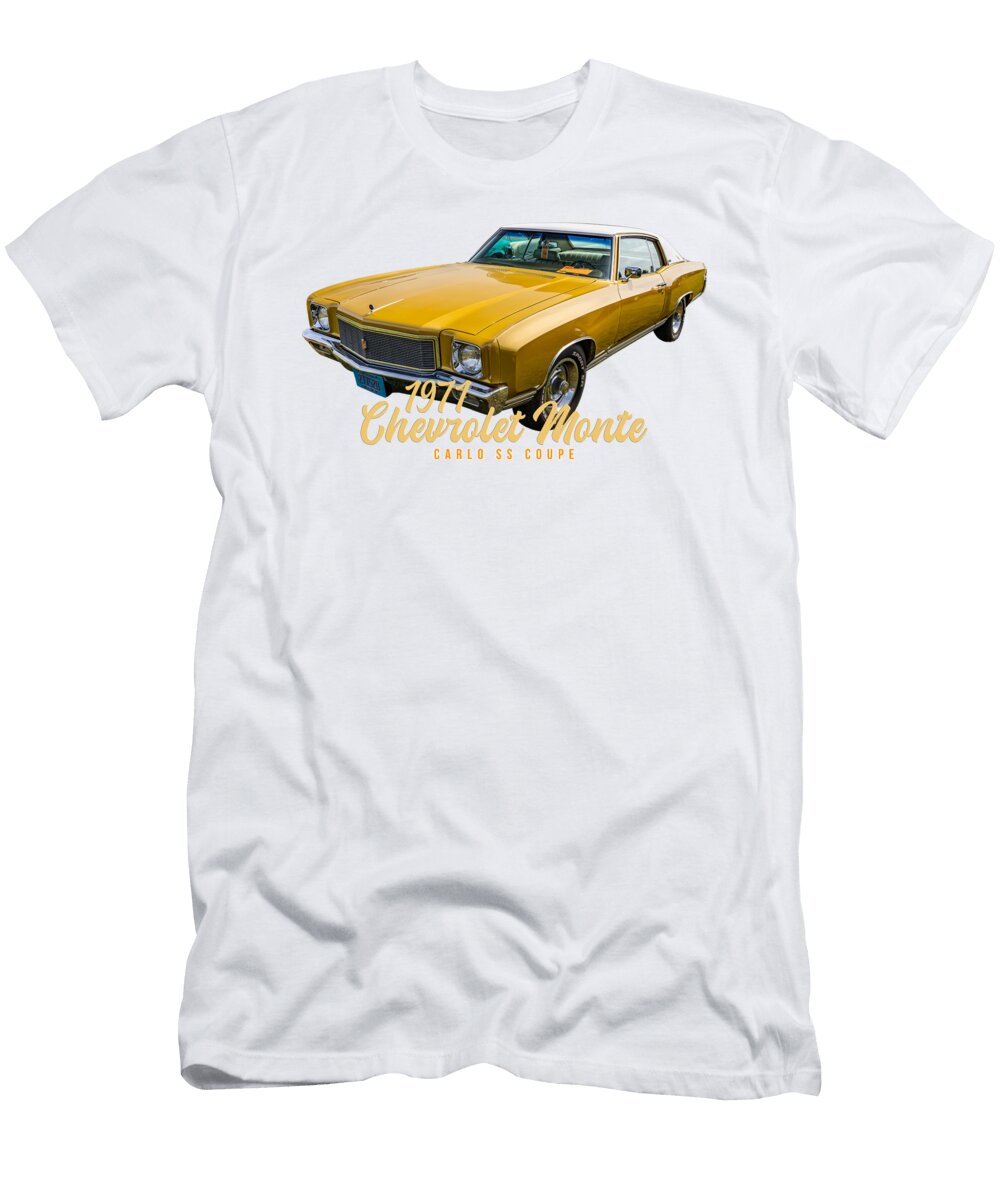 1 1971 Chevrolet Monte Carlo Ss Coupe Gestalt Imagery T-Shirt