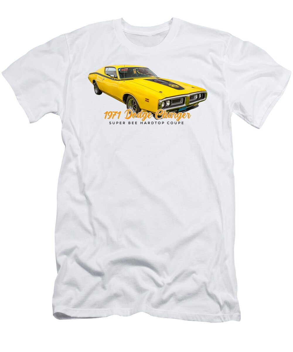 1 1971 Dodge Charger Super Bee Hardtop Coupe Gestalt Imagery T-Shirt