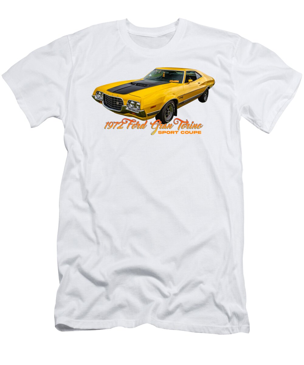 1 1972 Ford Gran Torino Sport Coupe Gestalt Imagery T-Shirt