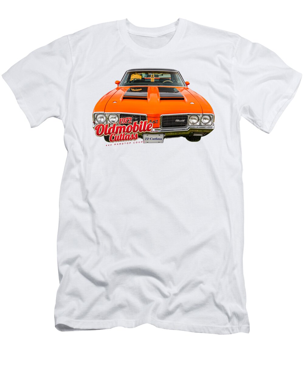 1 1972 Oldsmobile Cutlass 442 Hardtop Coupe Gestalt Imagery T-Shirt