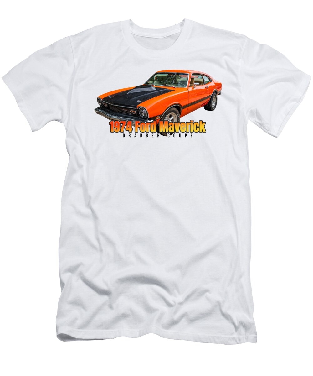 1 1974 Ford Maverick Grabber Coupe Gestalt Imagery T-Shirt