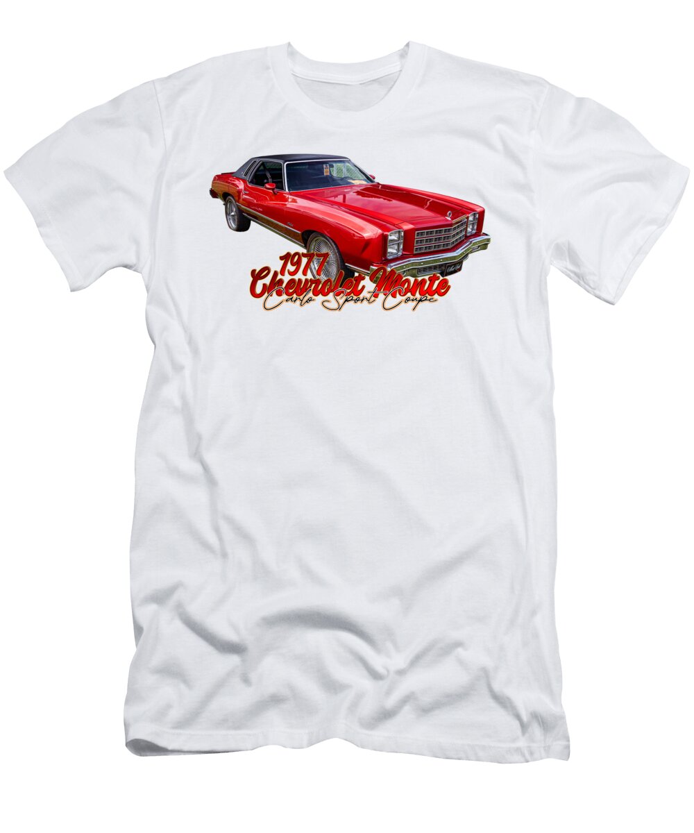 1 1977 Chevrolet Monte Carlo Sport Coupe Gestalt Imagery T-Shirt