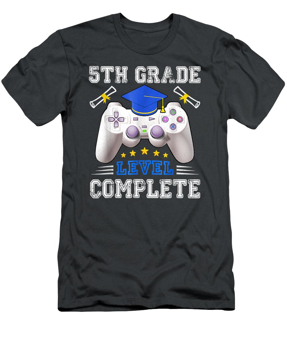 1 5th Grade Level Complete Gamer Class of 2021 Graduation Teigan Cierra T-Shirt
