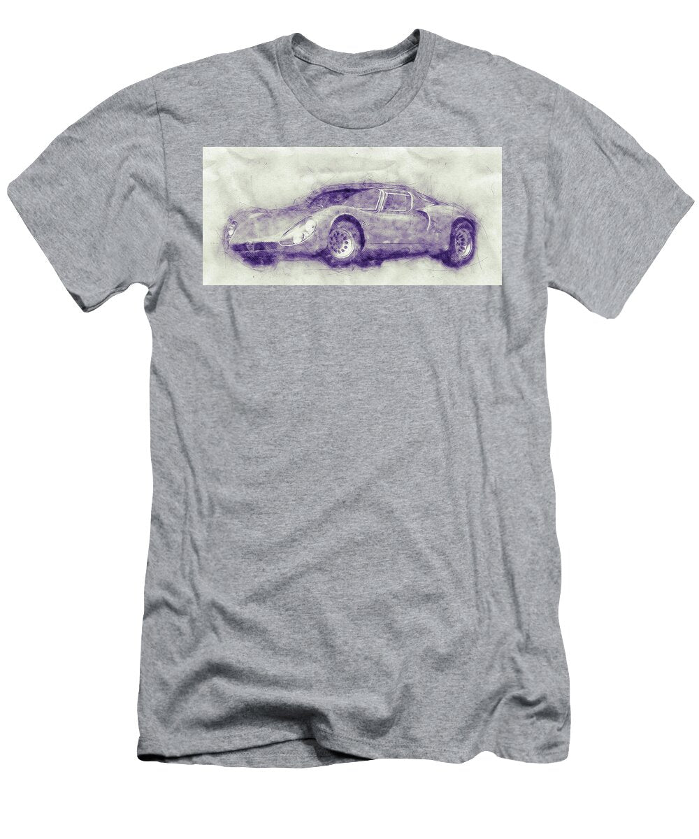 1 Alfa Romeo 33 Stradale 1 1967 Automotive Art Car Posters Studio Grafiikka T-Shirt