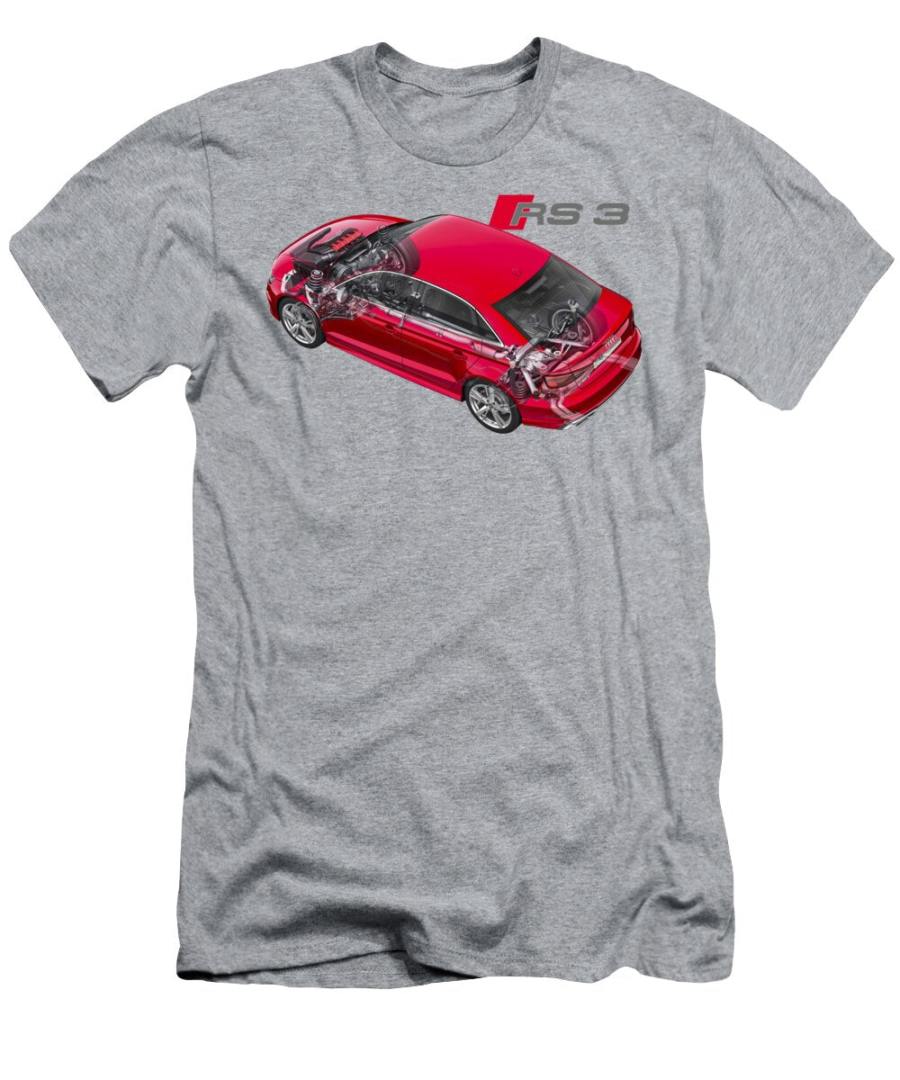 1 Audi Rs3 Sedan Cutaway Automotive Art Vladislav Shapovalenko T-Shirt