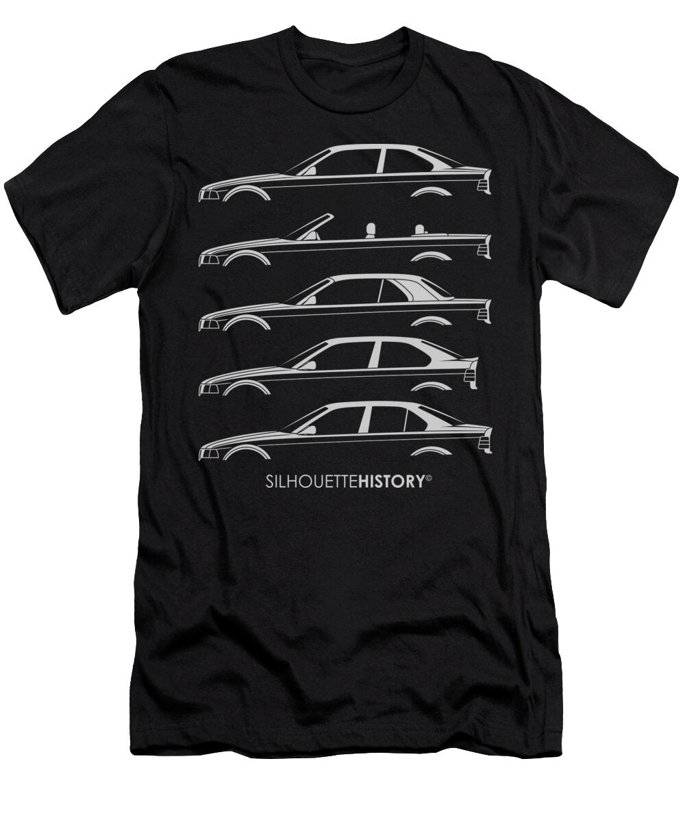 1 Bavarian M Three E36 Silhouettehistory Gabor Vida T-Shirt