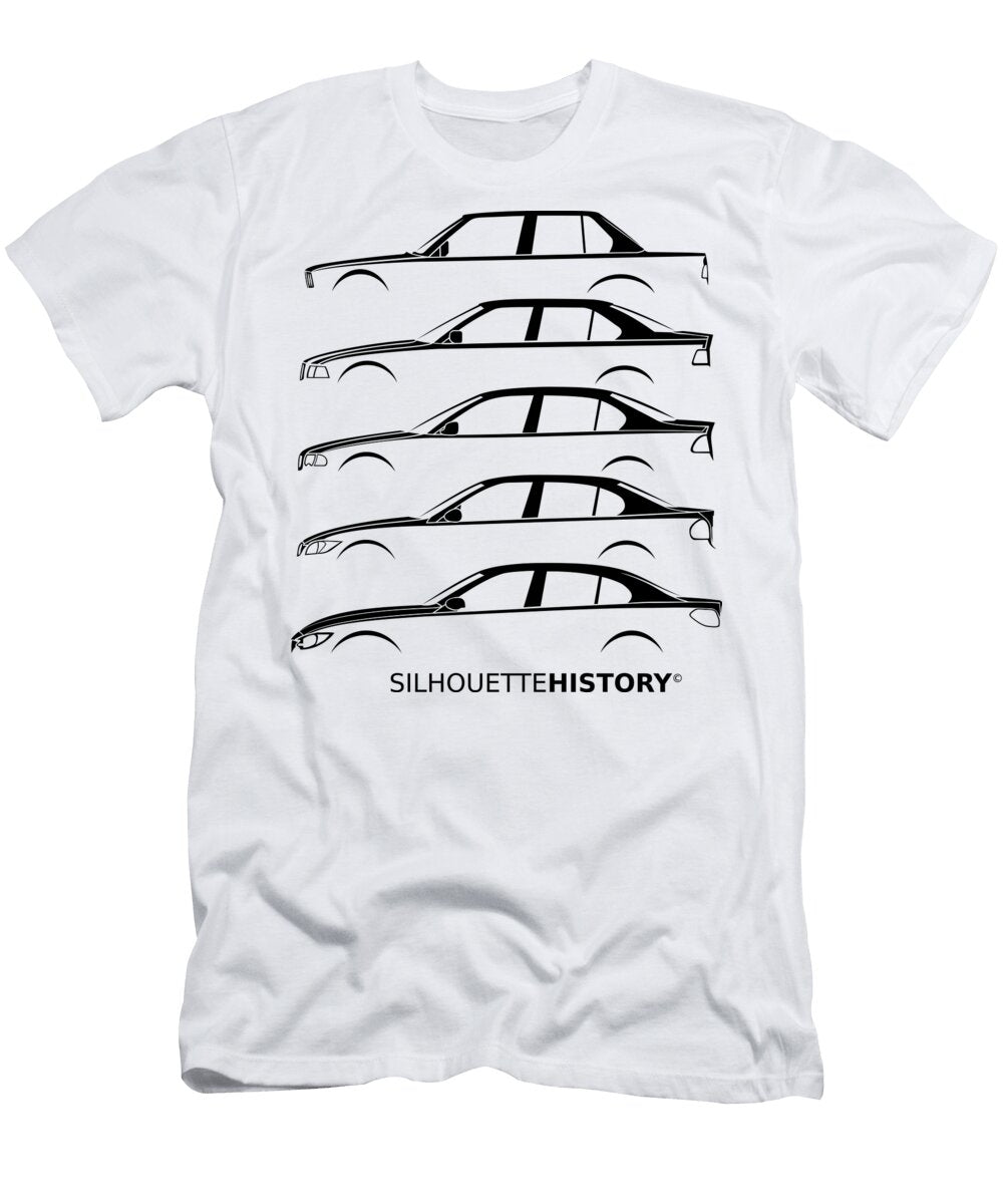 1 Bavarian Three Sedan Silhouettehistory Gabor Vida T-Shirt