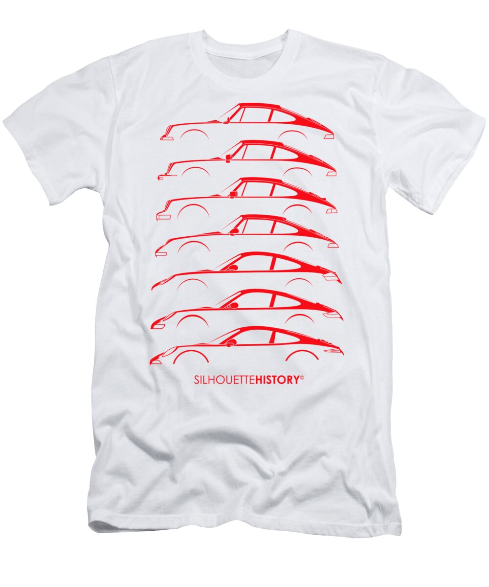 1 Boxer Sports Car Silhouettehistory Gabor Vida T-Shirt