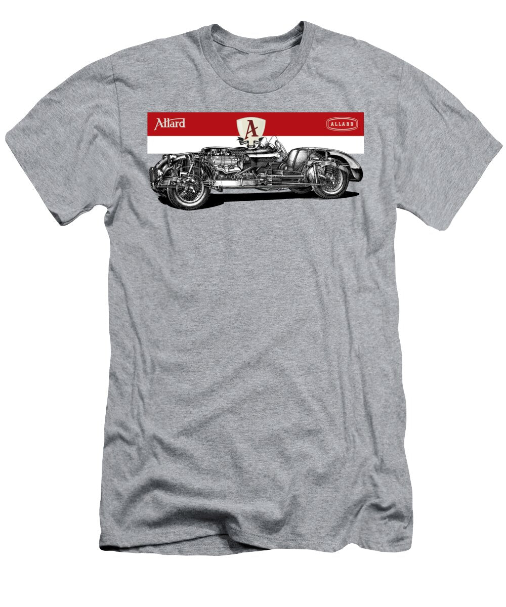 1 British Allard J2x Cutaway Automotive Art Vladislav Shapovalenko T-Shirt