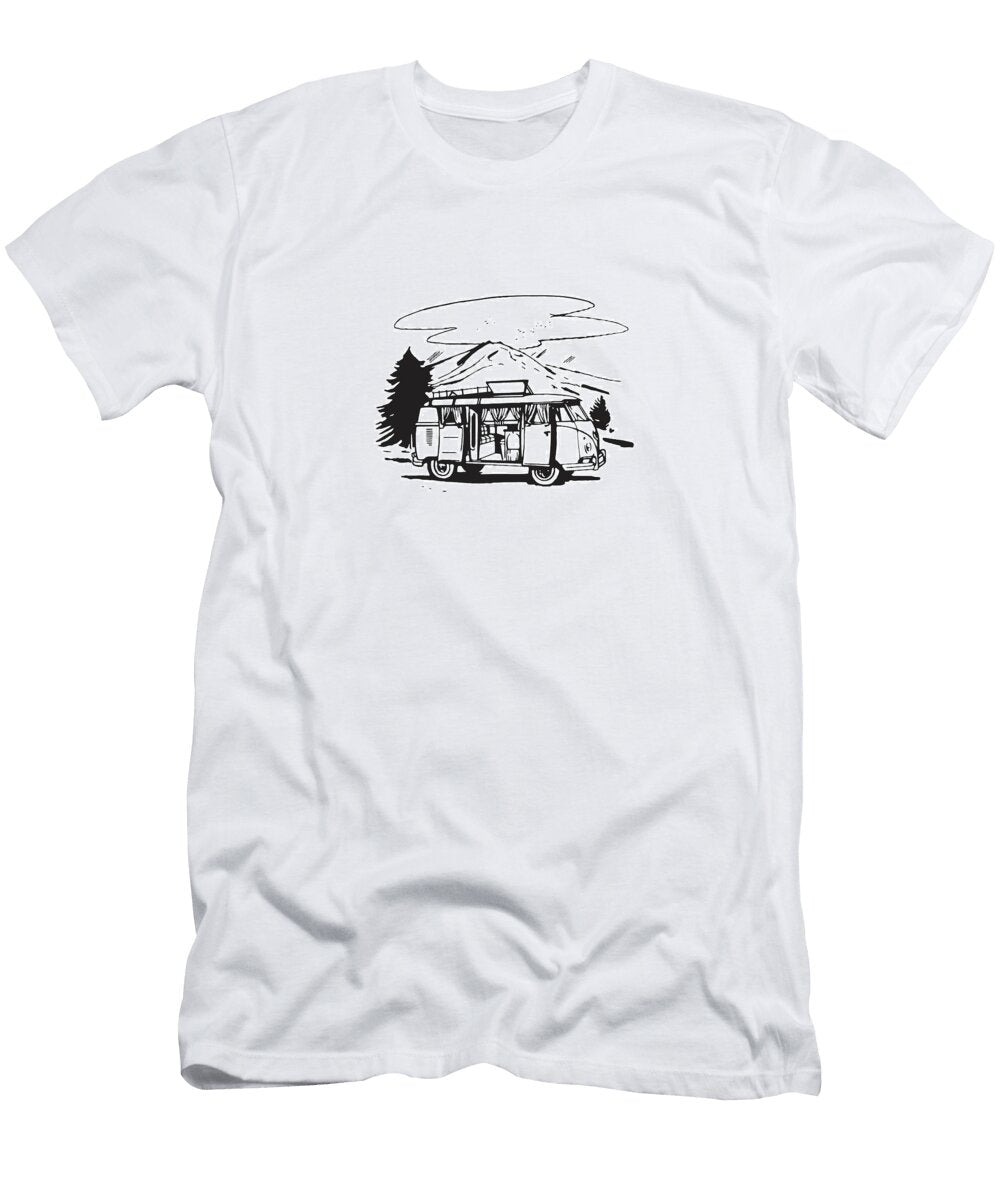 1 Camper in the Mountains Csa Images T-Shirt