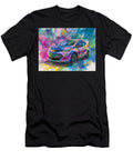 1 Chevrolet Bolt 2023 Electric Hatchback Electric Vehicle Colorful Car Vibrant Electric Car Art Hollie Love T-Shirt