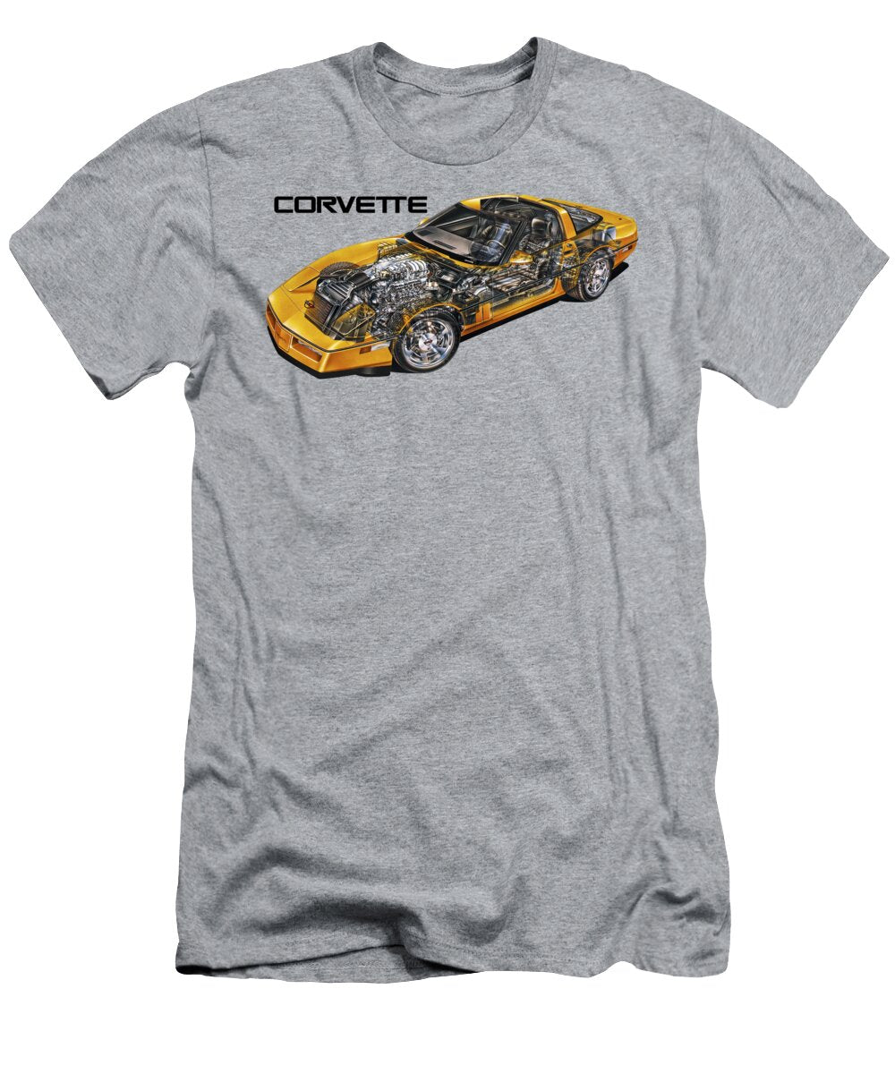 1 Chevrolet Corvette C4 Zr1 Sport Coupe Cutaway Art Vladyslav Shapovalenko T-Shirt