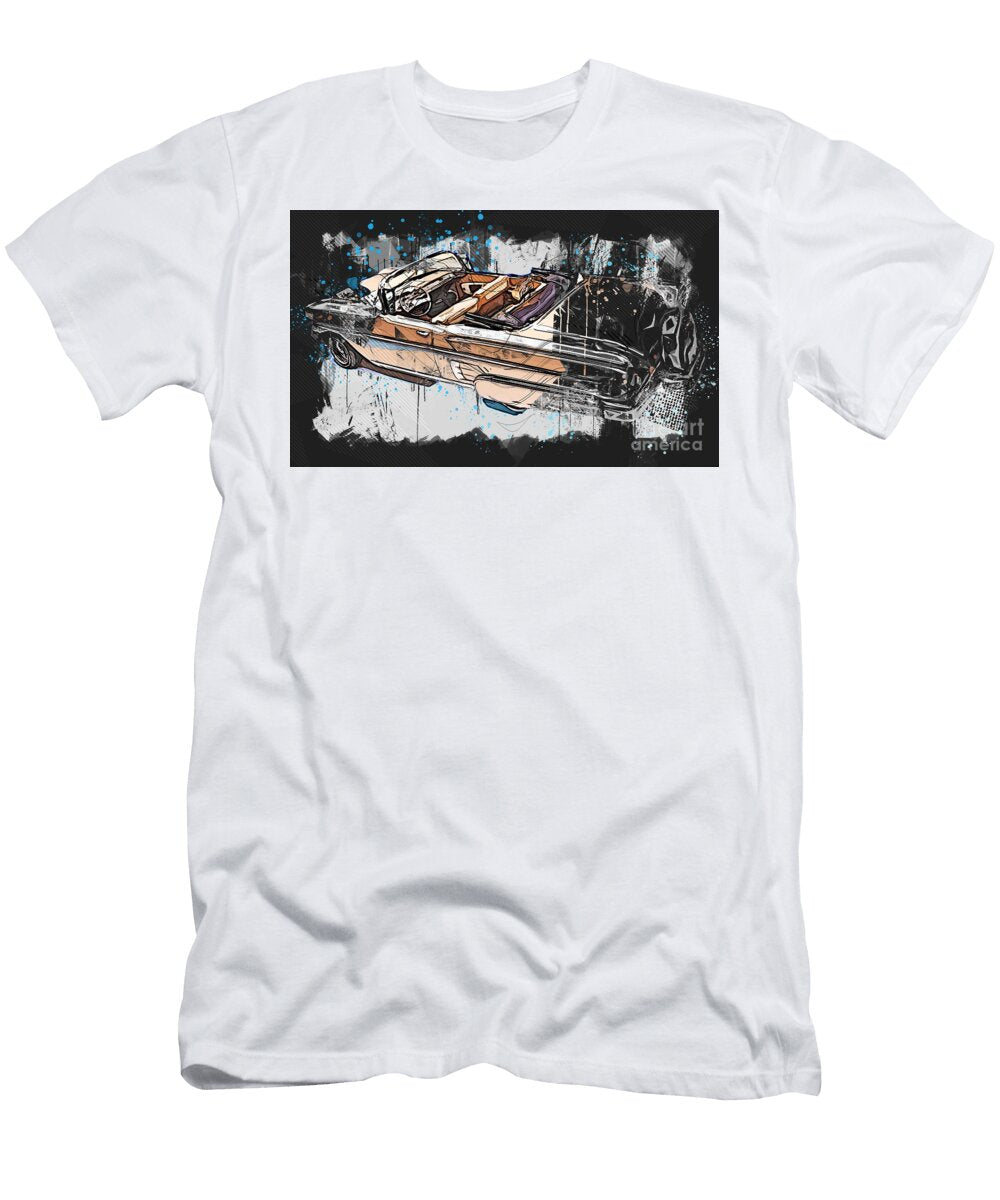 1 Chevrolet Impala Chevrolet 1958 Chevrolet Impala Convertible Lowrider Muscle Ola Kunde T-Shirt