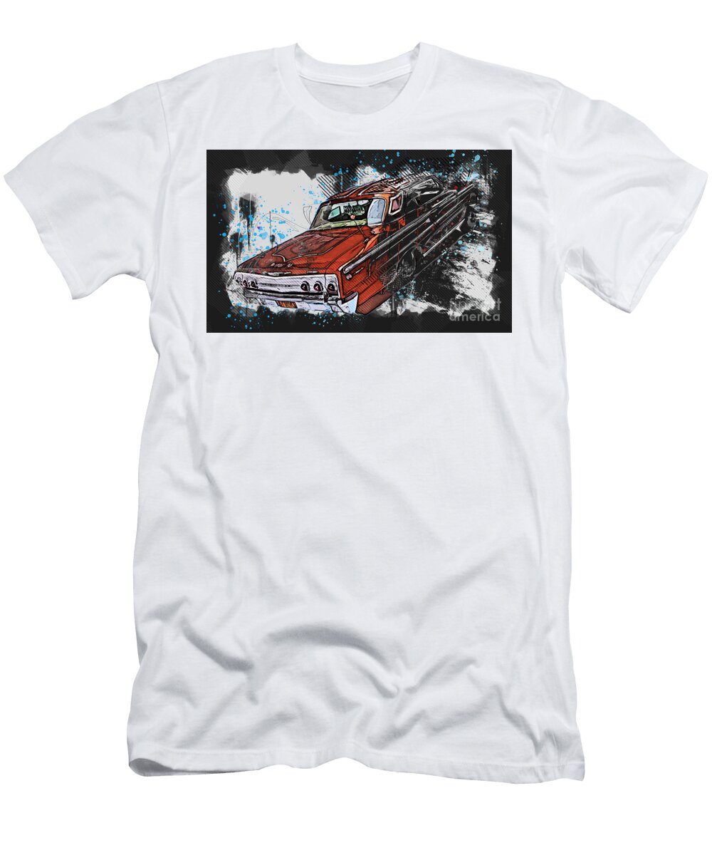 1 Chevrolet Impala Chevrolet Lowrider Muscle Ola Kunde T-Shirt