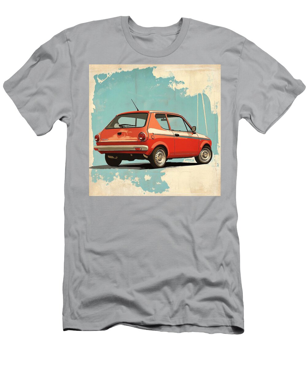 1 Classic Vehicle Mitsubishi Mirage 2012 Japan Hatchback Jdm Car Vintage Car Retro Design Grayson Sheppard T-Shirt