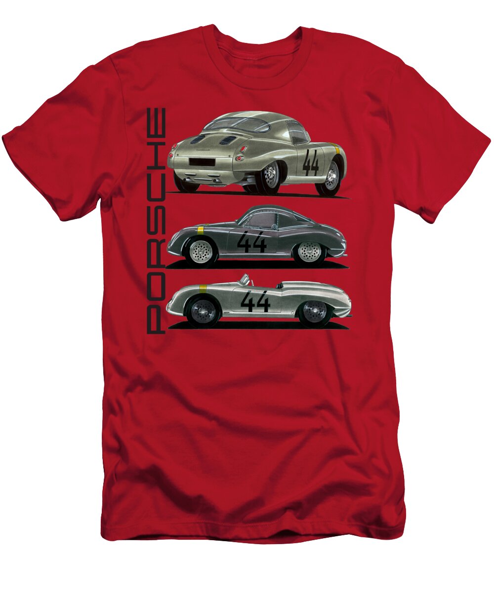 1 Collage Glockler Porsche 356 Roadster Vladyslav Shapovalenko T-Shirt