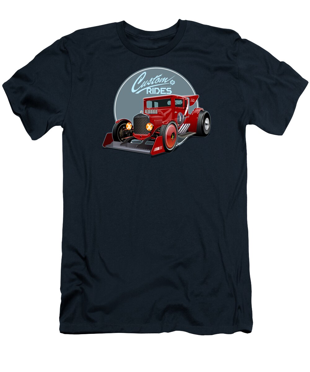 1 Custom Fiction Retro Race Car Aleksandr Volodin T-Shirt