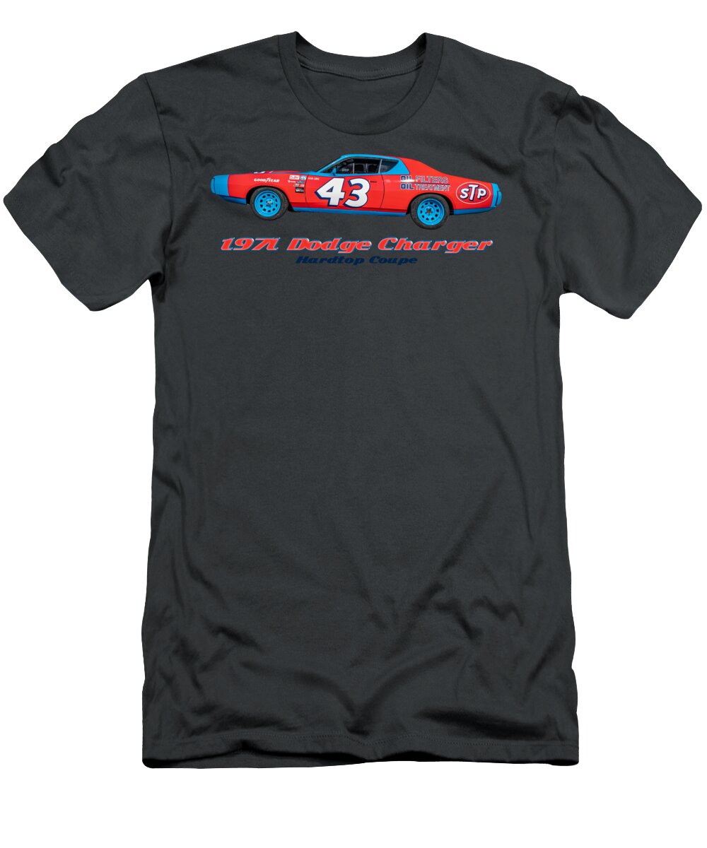 1 Customized 1971 Dodge Charger Hardtop Coupe Gestalt Imagery T-Shirt