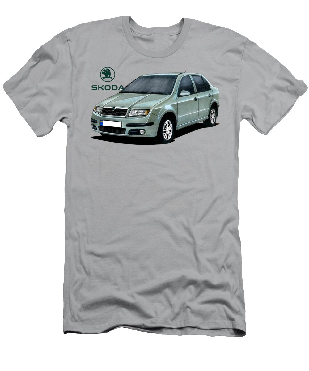 1 Exclusive Czech Family Gray Car Skoda Fabia B Sedan Vladyslav Shapovalenko T-Shirt