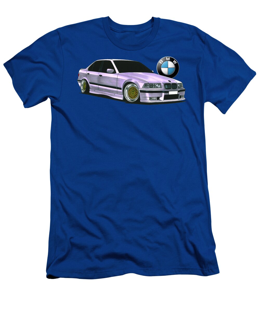 1 Exclusive Legendary Germany Sportcar BMW M3 E36 Sedan S50b30 Engine Vladyslav Shapovalenko T-Shirt
