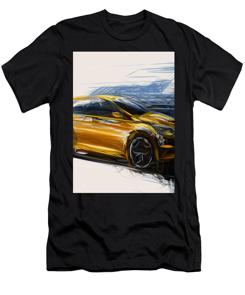 1 Ford Focus St Hatchback Drawing Carstoon Concept T-Shirt