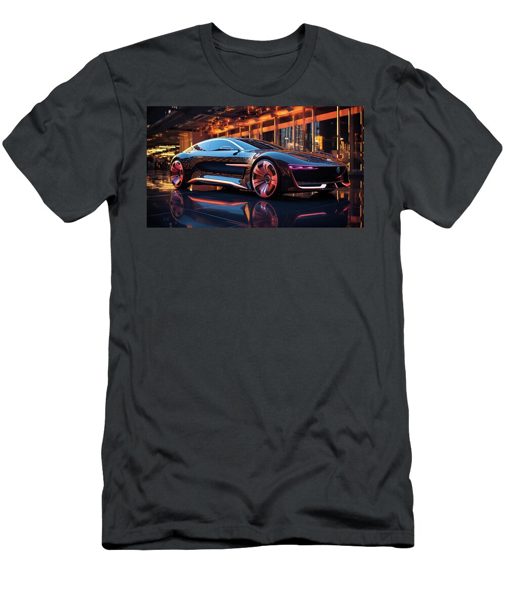 1 Futuristic Electric Sports Car Evie Carrier T-Shirt