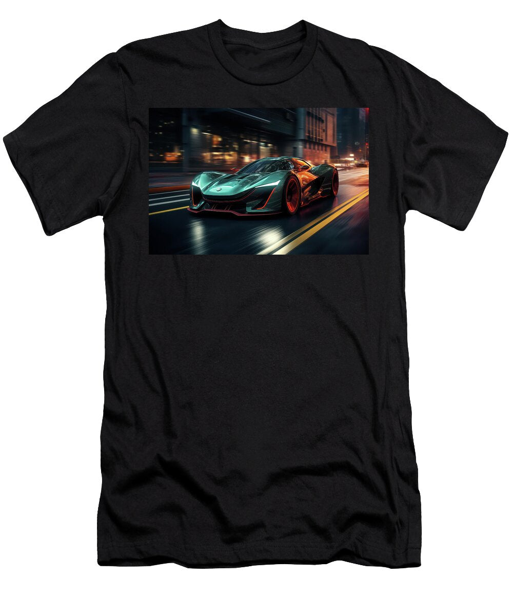 1 Futuristic Sports Car in Motion Evie Carrier T-Shirt
