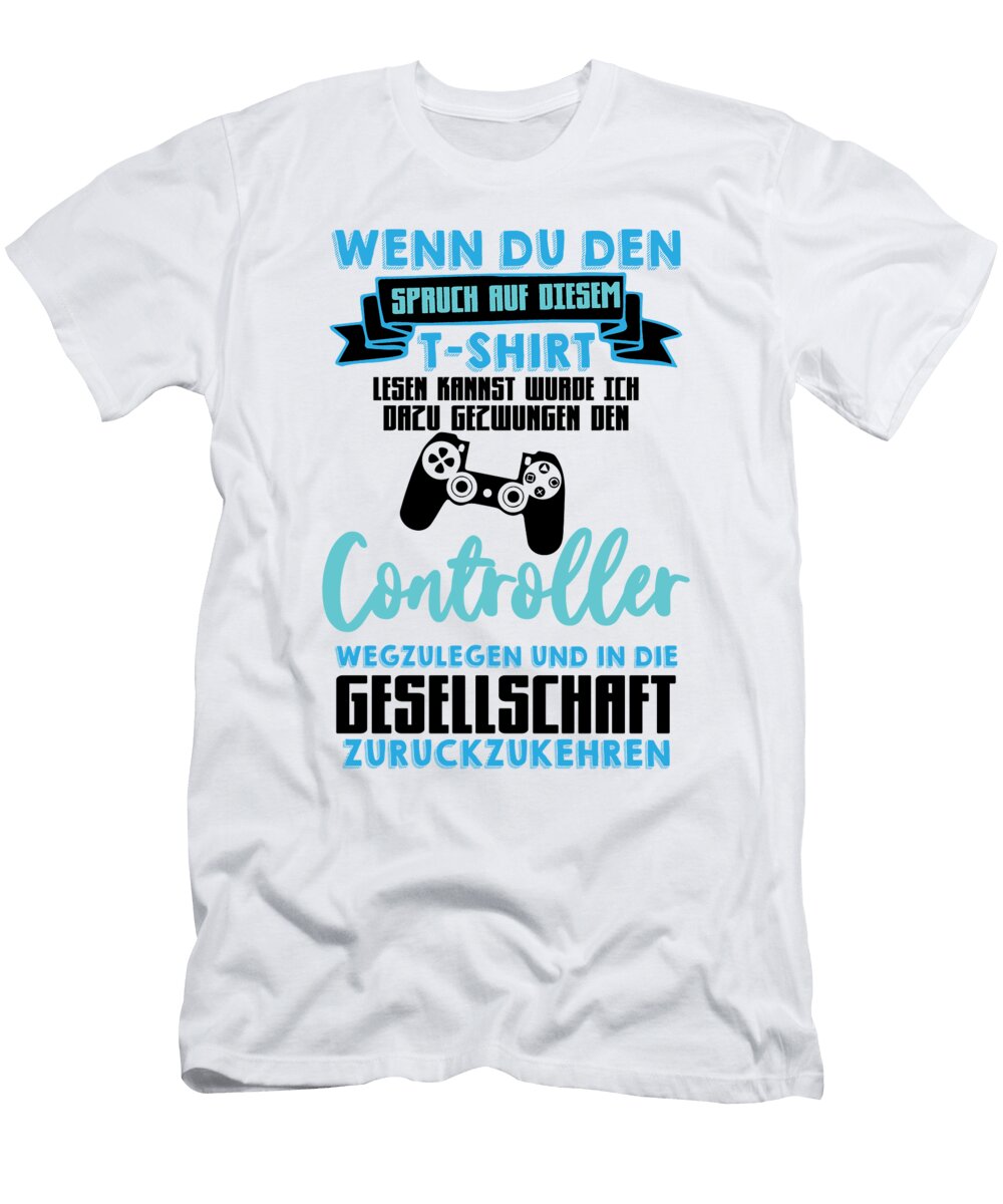 1 Gamer Gamer Games Pc Gift Florian Dold Art T-Shirt