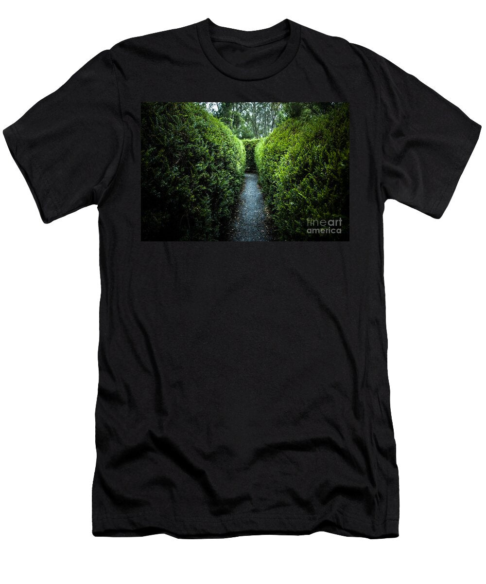 1 Green Nature Photo Inside Hedge Maze Ryan Jorgensen T-Shirt