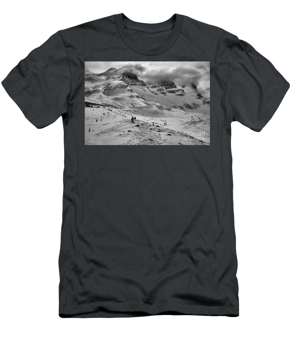 1 Hiking Into the Winter Storm Adam Jewell T-Shirt
