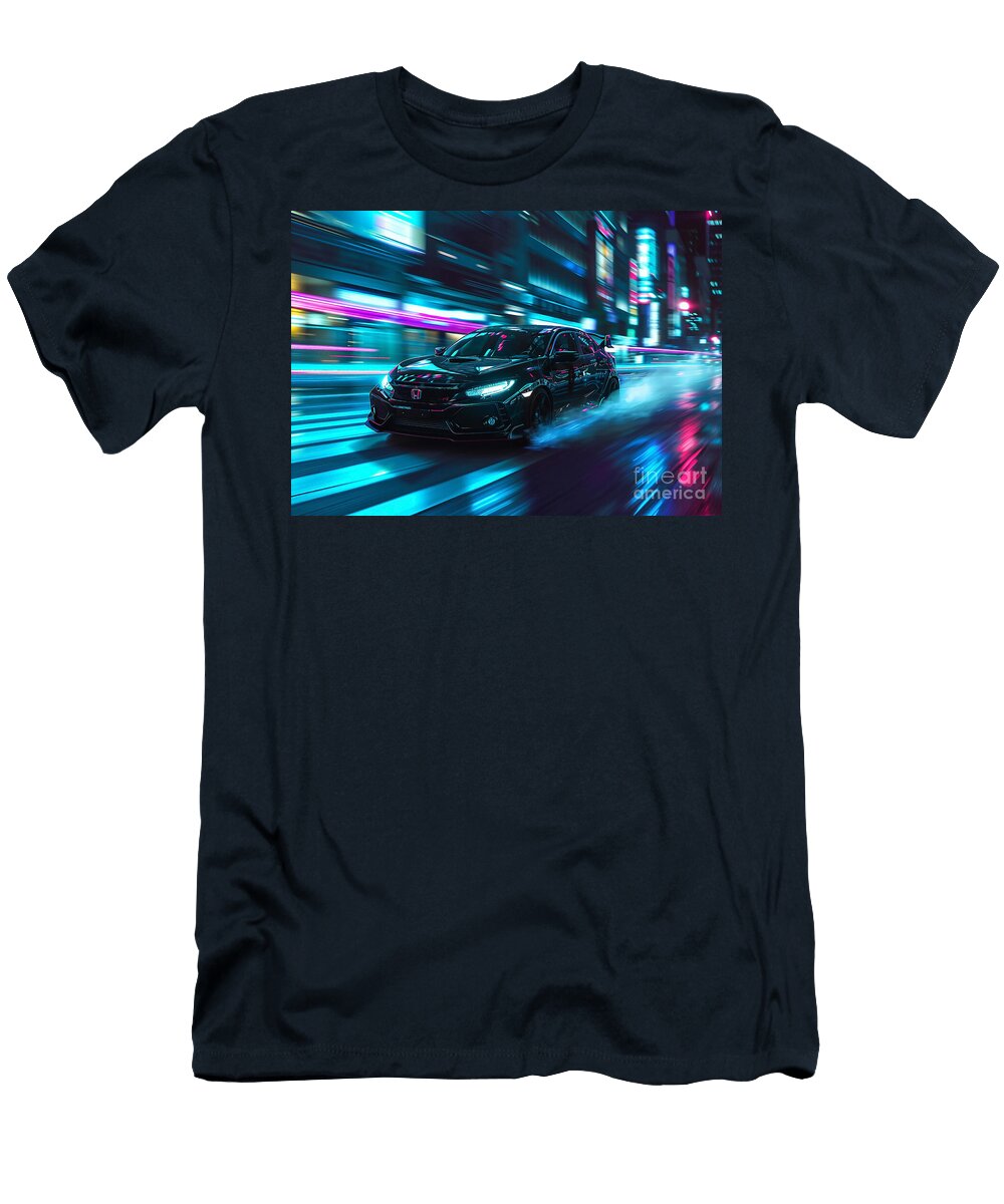 1 Honda Civic Hatchback Car Destiney Sullivan T-Shirt