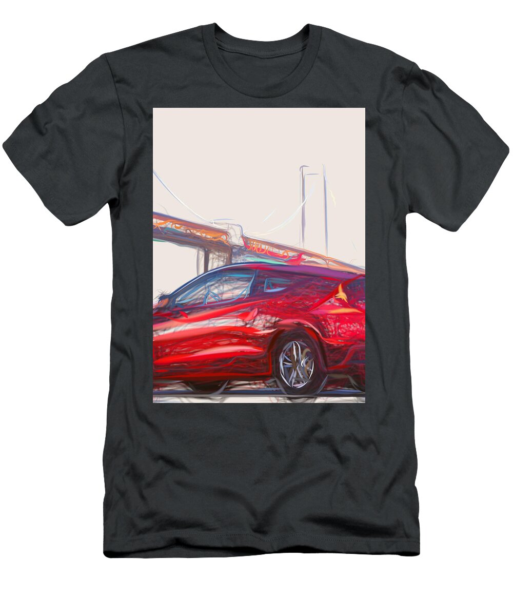 1 Honda Cr Z Hatchback Drawing Carstoon Concept T-Shirt