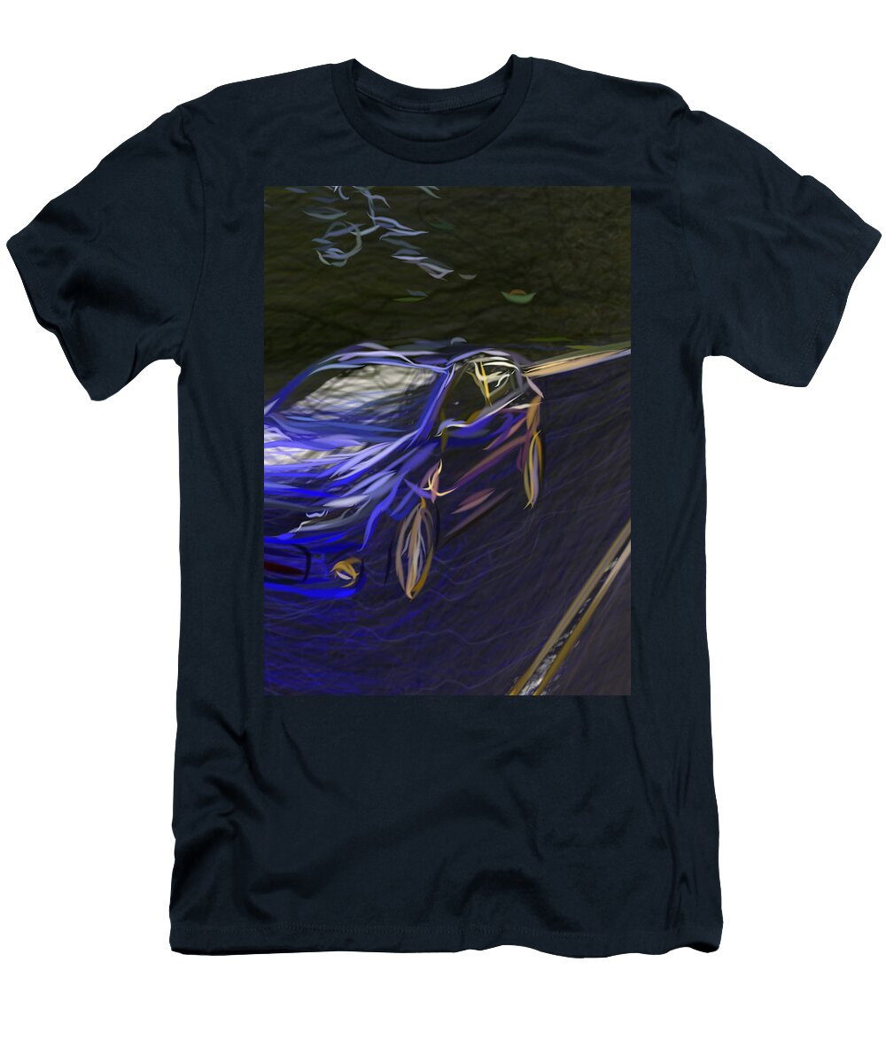 1 Kia Forte5 Hatchback Drawing Carstoon Concept T-Shirt